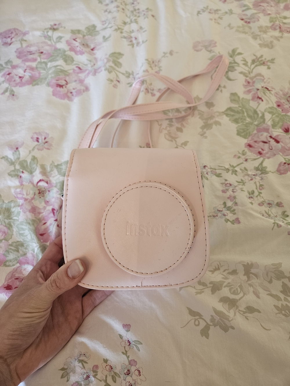 Instax Pink Mini Camera Crossbody Bag